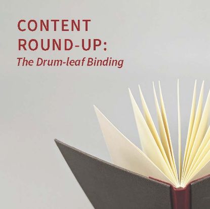 Picture of Content Round-up: The Drum-leaf Binding