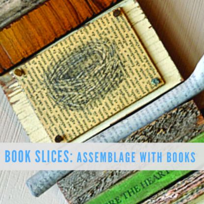 Picture of Book Slices: Assemblage with Books