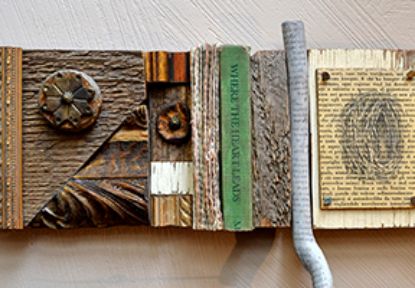 Picture of Book Slices: Assemblage with Books